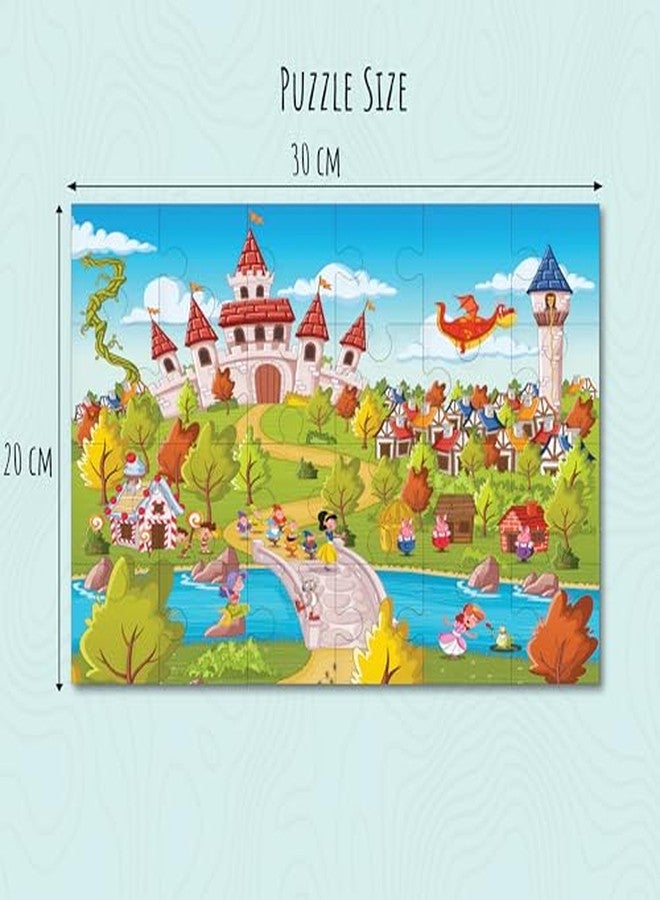 Khilonewale 8x12 Inch Kids Jigsaw Puzzle, 3+ Years - Premium Thick Pieces, Bright Educational Illustration, Montessori Brain‑Boosting Toy & Relaxing Family (Charming Village Walk) - Image 3